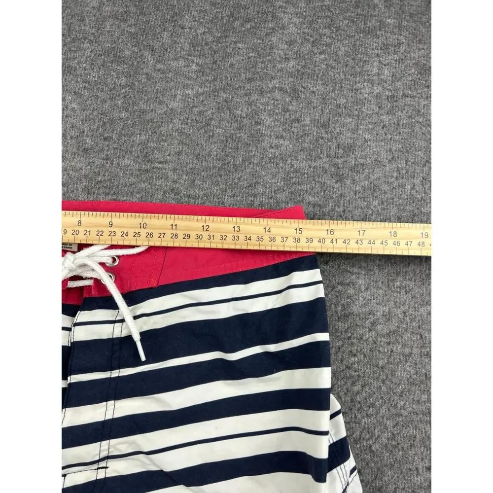J.Crew Men's Board Shorts with Navy‎ and White Stripes Size Small